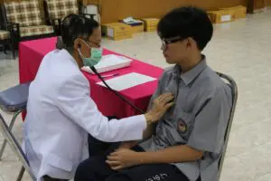 Read more about the article ตรวจร่างกายเตรียมเรียนรักษาดินแดน