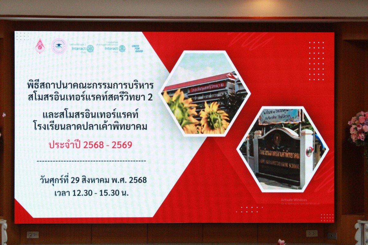 You are currently viewing สโมสรอินเทอร์แรคท์โรงเรียนลาดปลาเค้าพิทยาคม